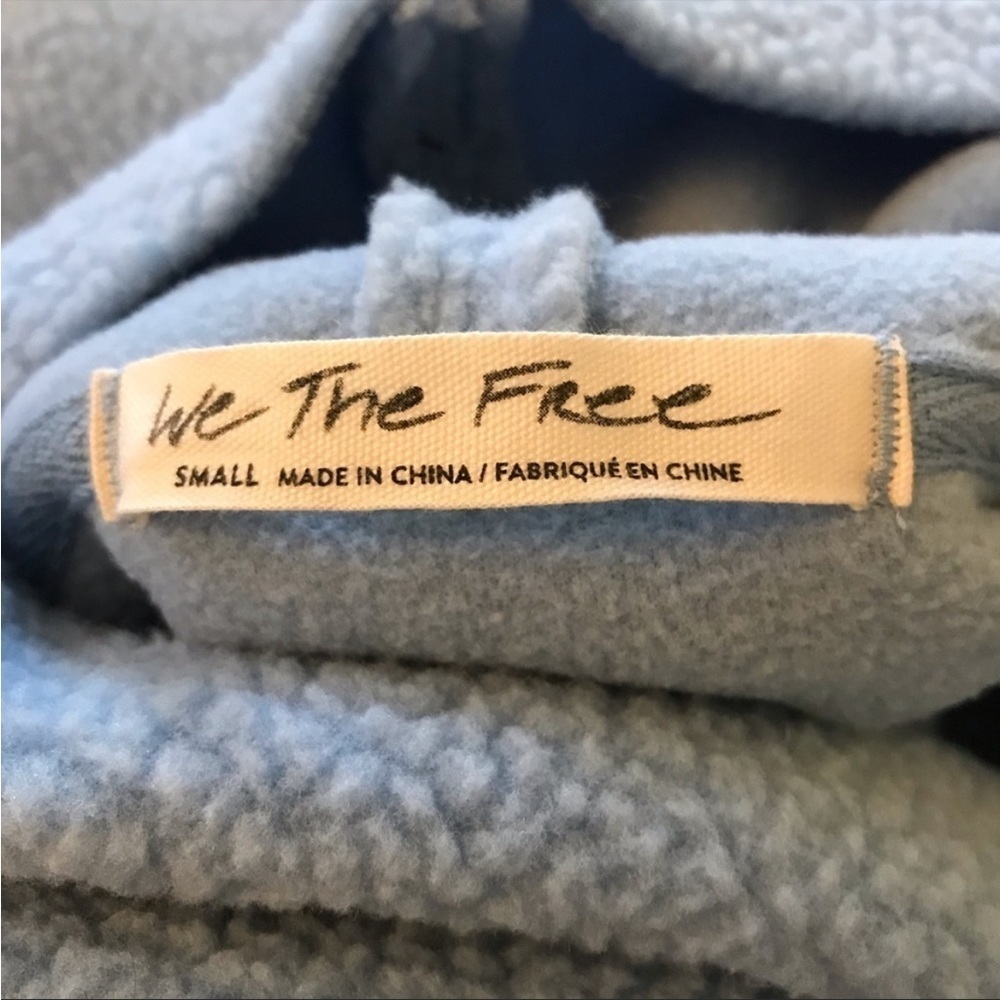 New ! Free People Elk Mountain Blue Pullover Sweater 🩵 Small - Picture 8 of 9